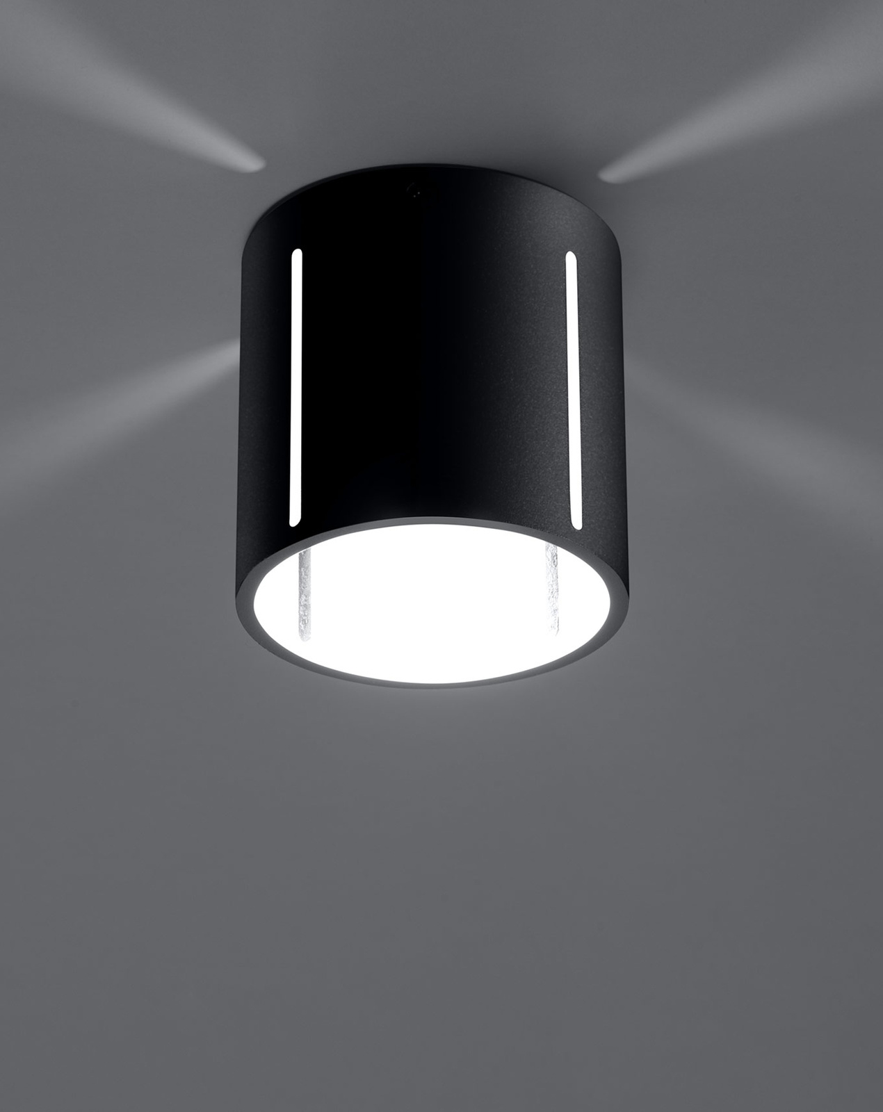 Plafond INEZ svart + 1x LED-lampa G9 4000K kall 4,5W 530lm