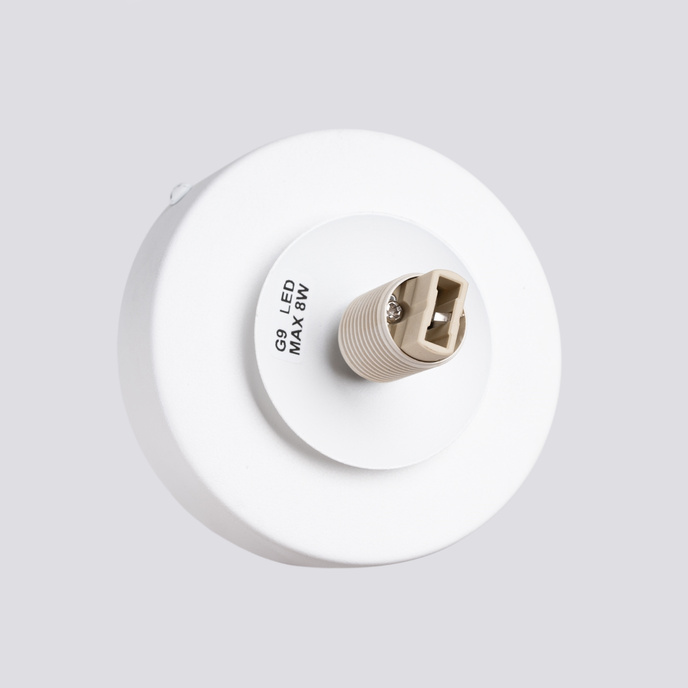 Vägglampa YOLI 1 vit + 1x LED-lampa G9 3000K varm 4,5W 450lm