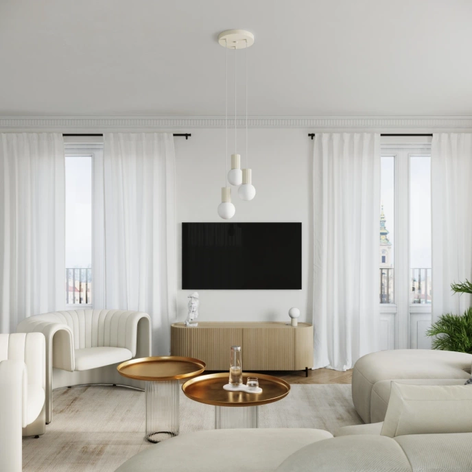 Bordslampa HALO beige