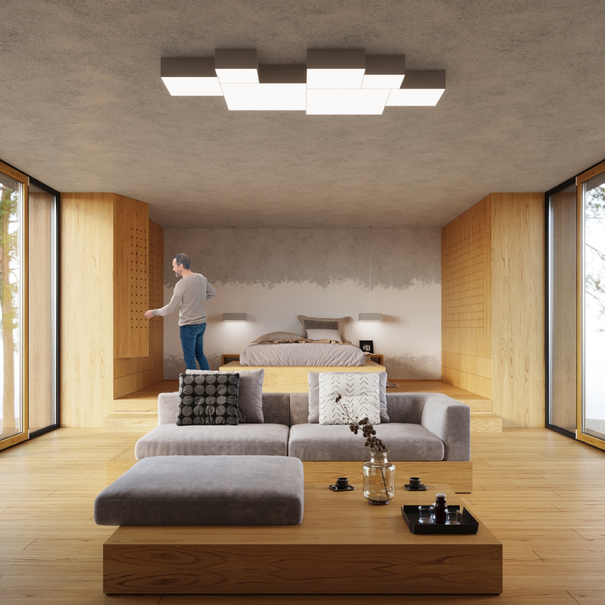 Takplafond HORUS 35 GREY