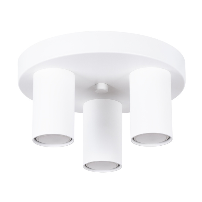 Plafond LAGOS 3P vit + 3x LED-lampa GU-10 3000K varm 7W 510lm