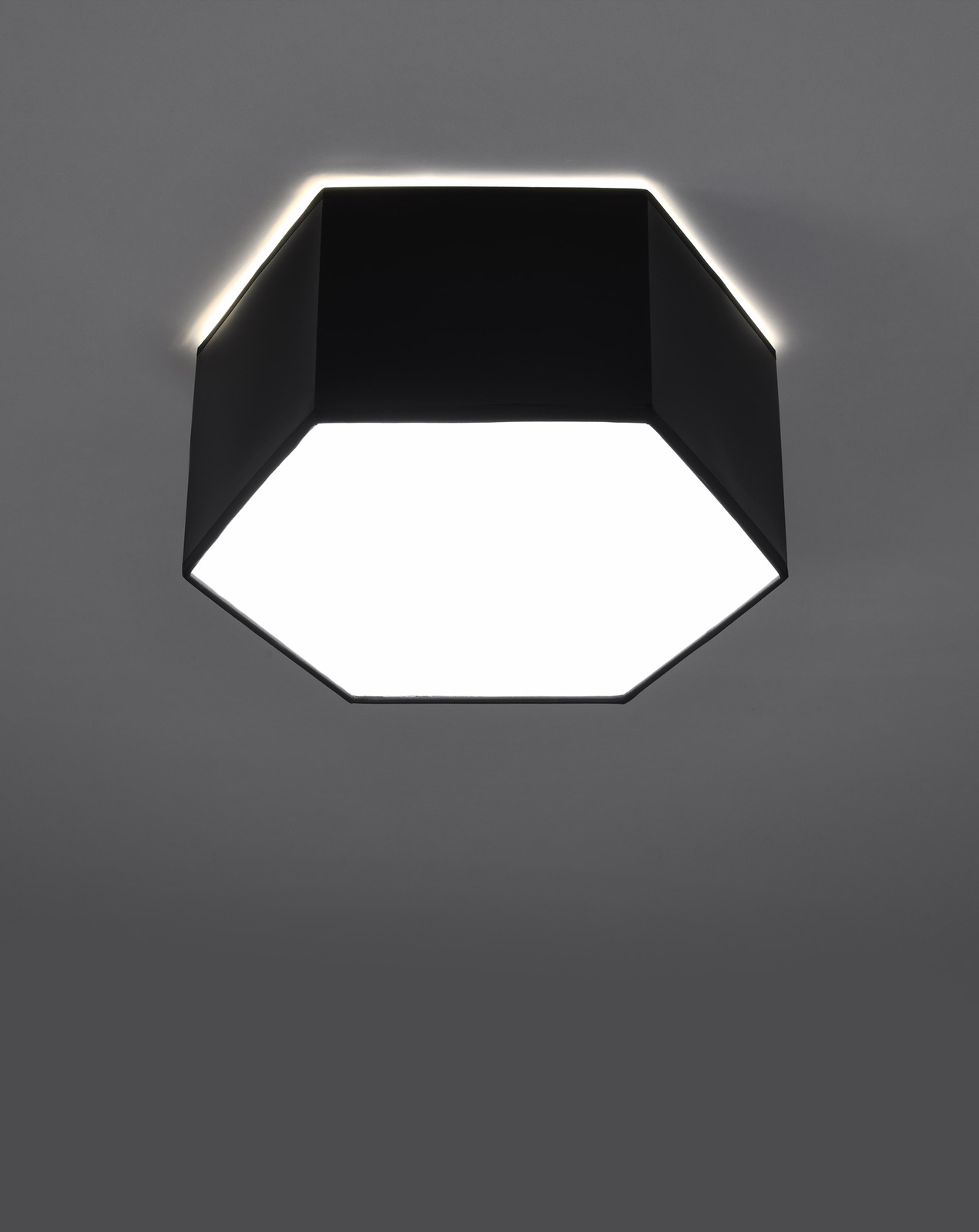 Plafond SUNDE 13 svart + 2x LED-lampa E27 3000K varm 7,5W 620lm