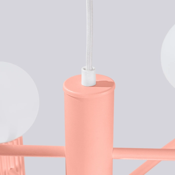 Ljuskrona HALO 6 persika