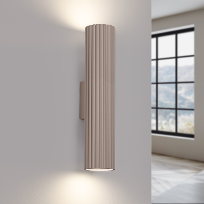 Vägglampa KARBON 30 taupe