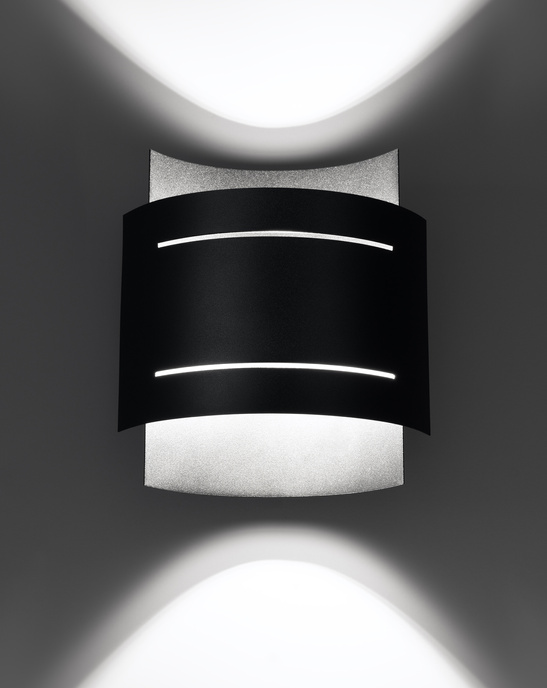 Vägglampa HESTIA svart + 1x LED-lampa G9 4000K Cold 4,5W 530lm