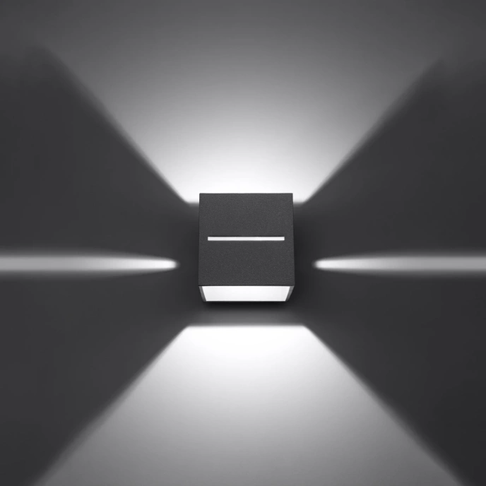 Vägglampa LOBO grå