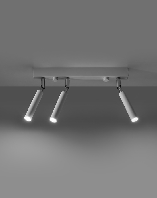 Plafond EYETECH 3 vit + 3x LED-lampa G9 4000K kall 4,5W 530lm