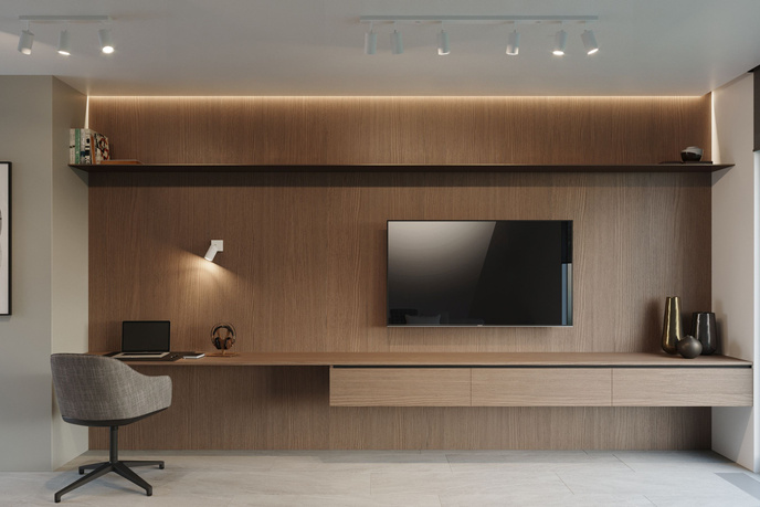 Plafond RING 2 vit + 2x LED-lampa GU-10 4000K Kall 7W 630lm