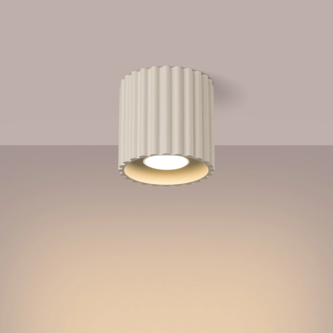 Taklampa AURA 1 beige GU10