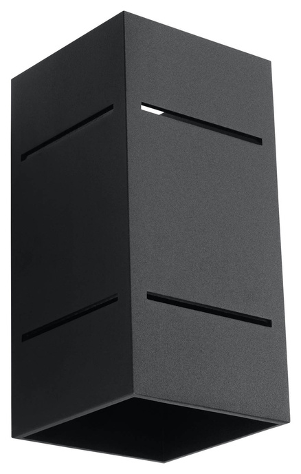 Vägglampa BLOCCO svart + 1x LED-lampa G9 4000K Cold 4,5W 530lm