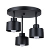 Plafond SAVAR 3 svart + 3x LED-lampa E27 3000K varm 7,5W 620lm