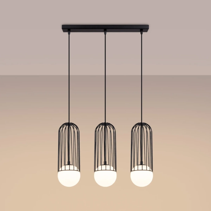 Pendellampa BRINA 3L svart