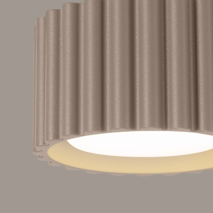 Taklampa AURA 1 taupe Gx53