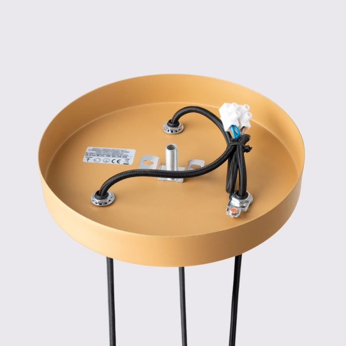 KARBON 3P pendellampa i guld