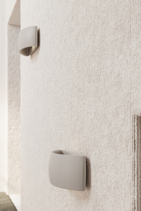 PONTIUS keramisk vägglampa grå + 1x LED-lampa G9 3000K varm 4,5W 510lm