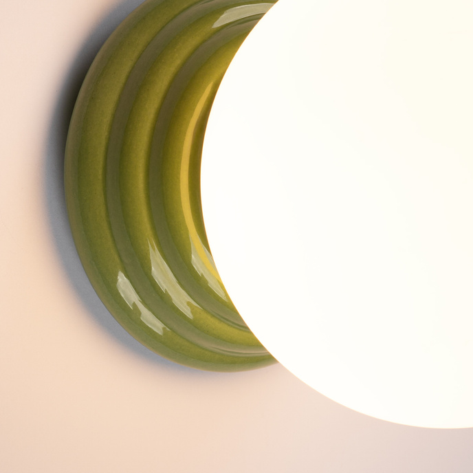 Vägglampa ZORI grön IP44