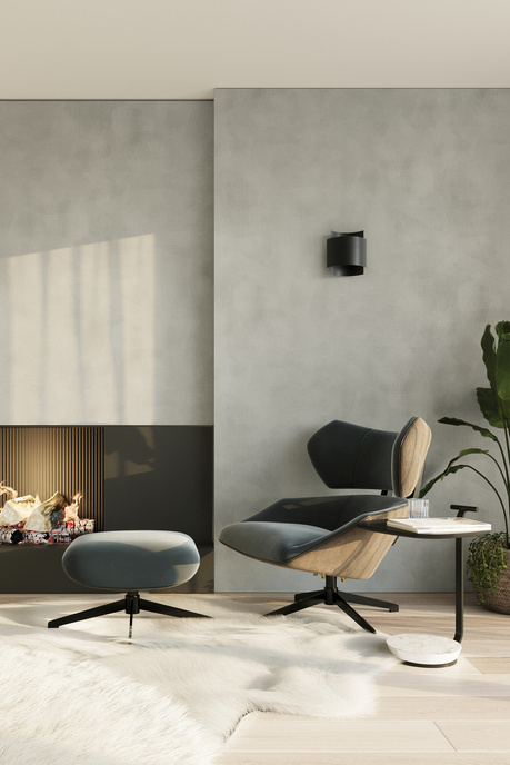 Vägglampa IMPACT svart + 1x LED-lampa G9 4000K Cold 4,5W 530lm