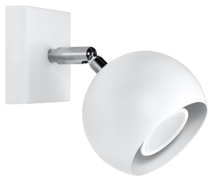 Vägglampa OCULARE 1 vit + 1x LED-lampa GU-10 4000K Cold 7W 630lm