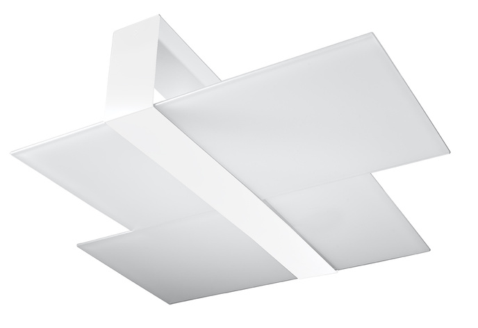 Plafond MASSIMO vit + 2x LED-lampa E27 3000K varm 7,5W 620lm