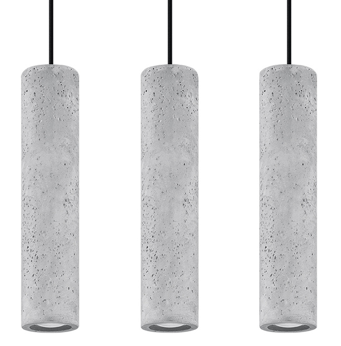 Pendellampa LUVO 3 + 3x LED-lampa GU-10 4000K Cold 7W 630lm