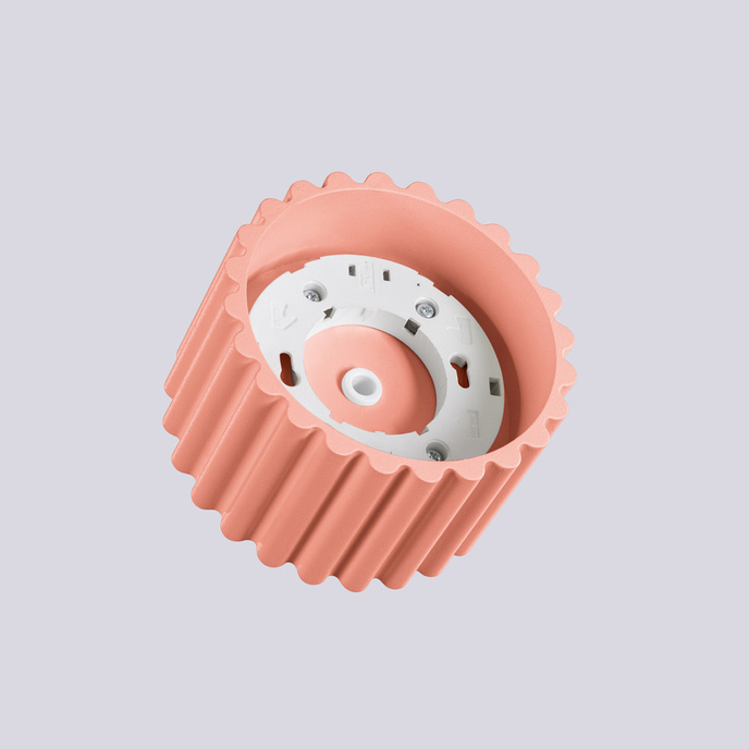 Taklampa AURA 1 persika Gx53