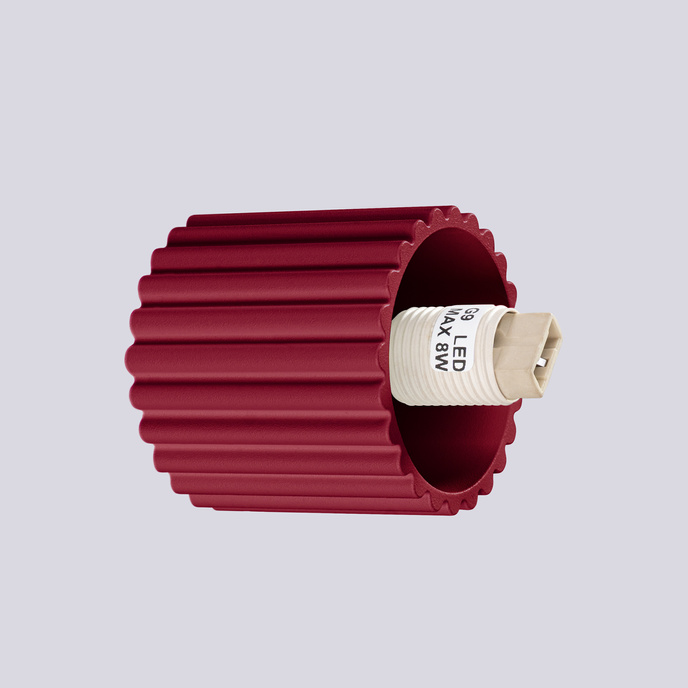 Vägglampa HALO burgundy IP44