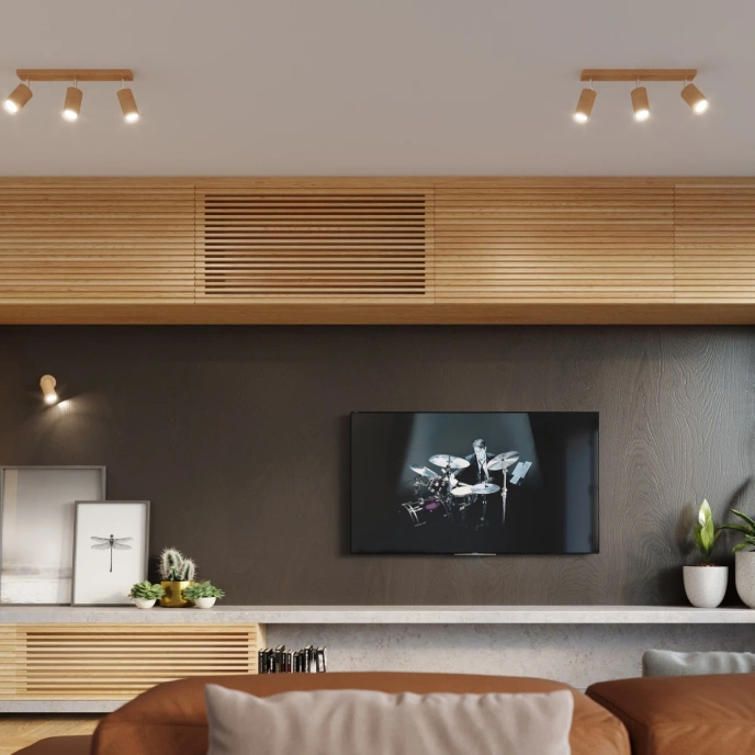 Plafond BERG 6 naturligt trä