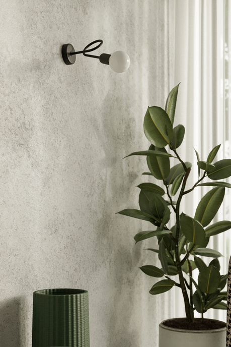 Ljuskrona SUPEŁ 5 svart + 5X LED-lampa E27 3000K 7W 760lm