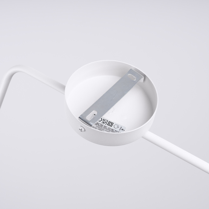 Vägglampa NOX vit + 1X LED-lampa E14 3000K varm 7,5W 620lm