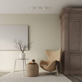 Taklampa, 3 spots, 3-fas strömskenor, ORBIS