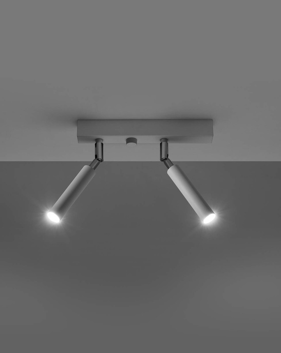 Plafond EYETECH 2 vit + 2x LED-lampa G9 3000K varm 4,5W 510lm
