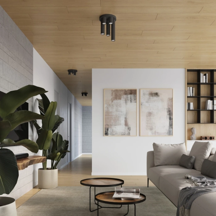 Taklampa LAGOS 5P vit