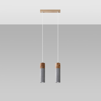 Pendel lampa ZANE 2 grå