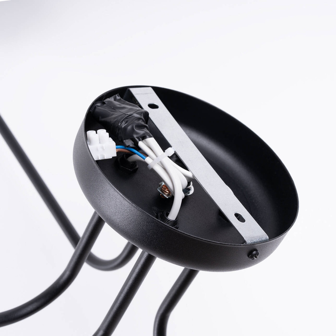 Ljuskrona VECTOR 4 svart + 4X LED-lampa E27 3000K 7W 760lm