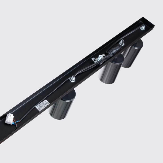 Taklampa WINX 6L svart/krom