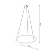 Ljuskrona YOLI 3 + 3x LED-lampa G9 4000K Kall 4,5W 460lm