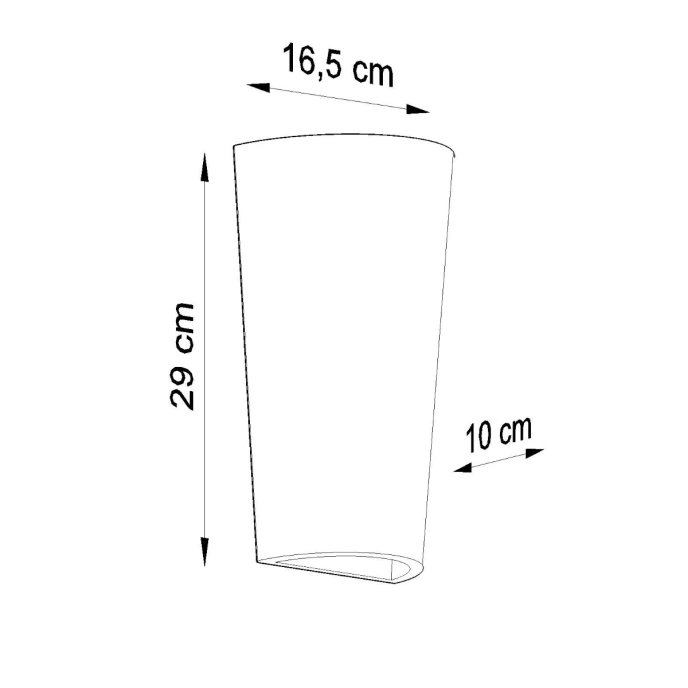 Vägglampa keramik LANA