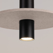 Taklampa PELTA 1 svart/beige