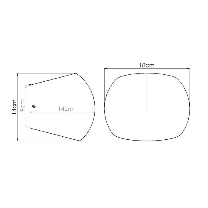 Vägglampa GLOBE betong + 2x LED-lampa G9 4000K Kall 4,5W 460lm