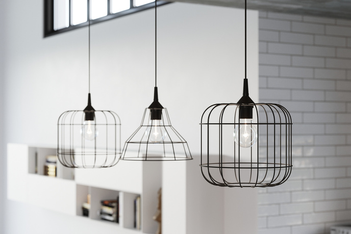 ANATA taklampa svart + 1x LED-lampa E27 3000K varm 7,5W 620lm