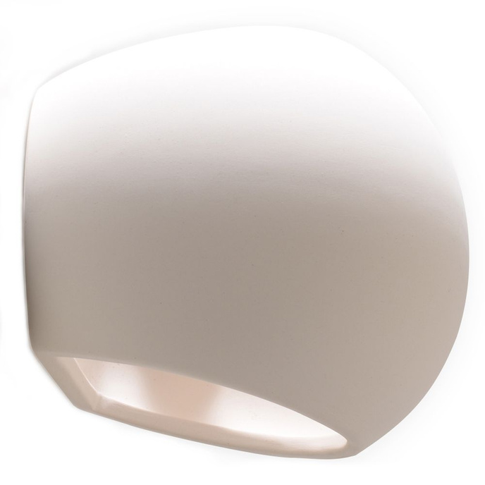 Keramisk vägglampa GLOBE vit + 1x LED-lampa E27 4000K Kall 7,5W 650lm