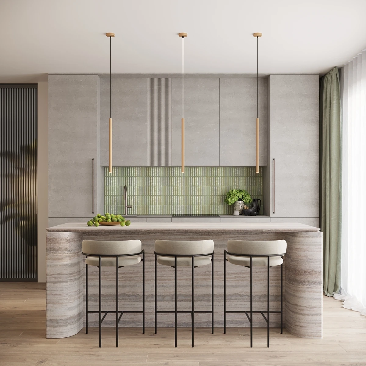 ARCHE 1 pendellampa i guld