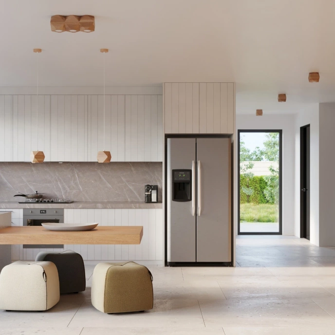 Taklampa WOODY 3 naturligt trä