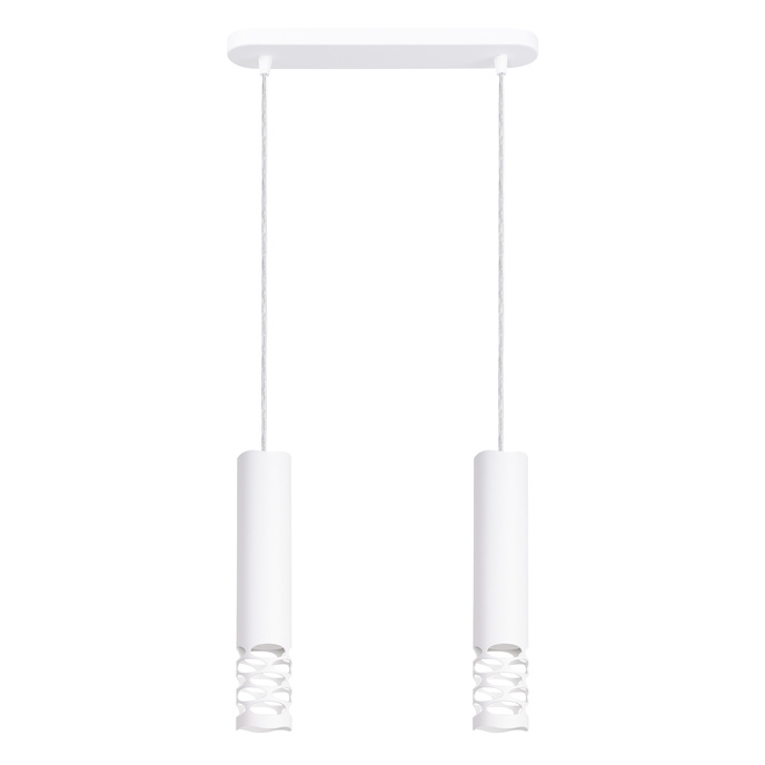 Taklampa LIRO 2 vit + 2X LED-lampa GU-10 4000K kall 7W 530lm