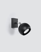 Vägglampa OCULARE 1 svart + 1x LED-lampa GU-10 4000K Cold 7W 630lm