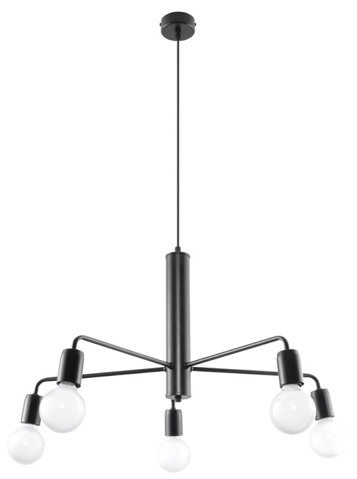 Ljuskrona DUOMO 5 + 5x LED-lampa E27 3000K varm 7,5W 620lm
