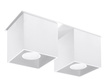 Plafond QUAD 2 vit + 2x LED-lampa GU-10 3000K varm 7W 620lm