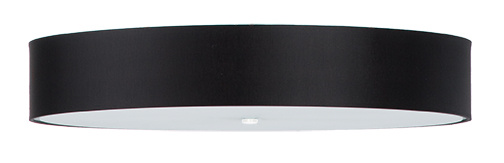 Plafond SKALA 80 svart + 6x LED-lampa E27 4000K Kall 7,5W 650lm