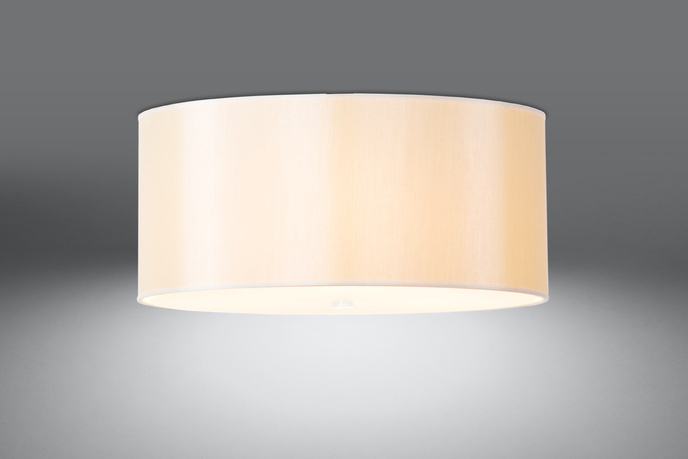 Plafond OTTO 70 vit + 6x LED-lampa E27 3000K varm 7,5W 620lm