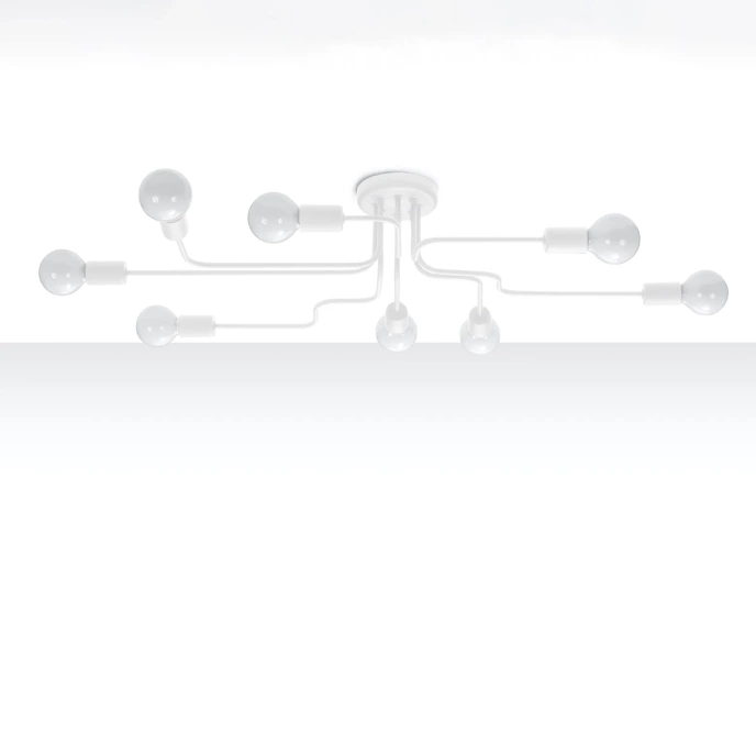 Ljuskrona VECTOR 8 vit